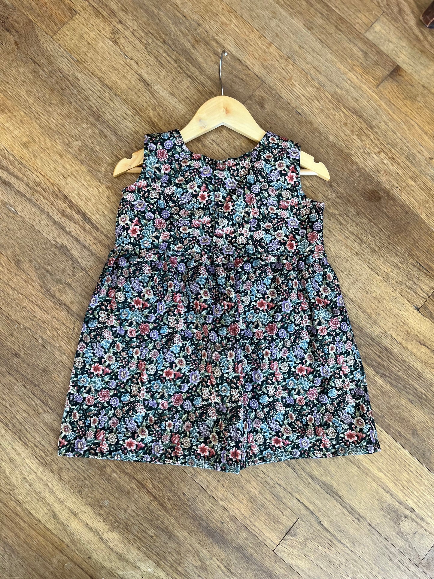Floral Bouquet Pinafore Dress