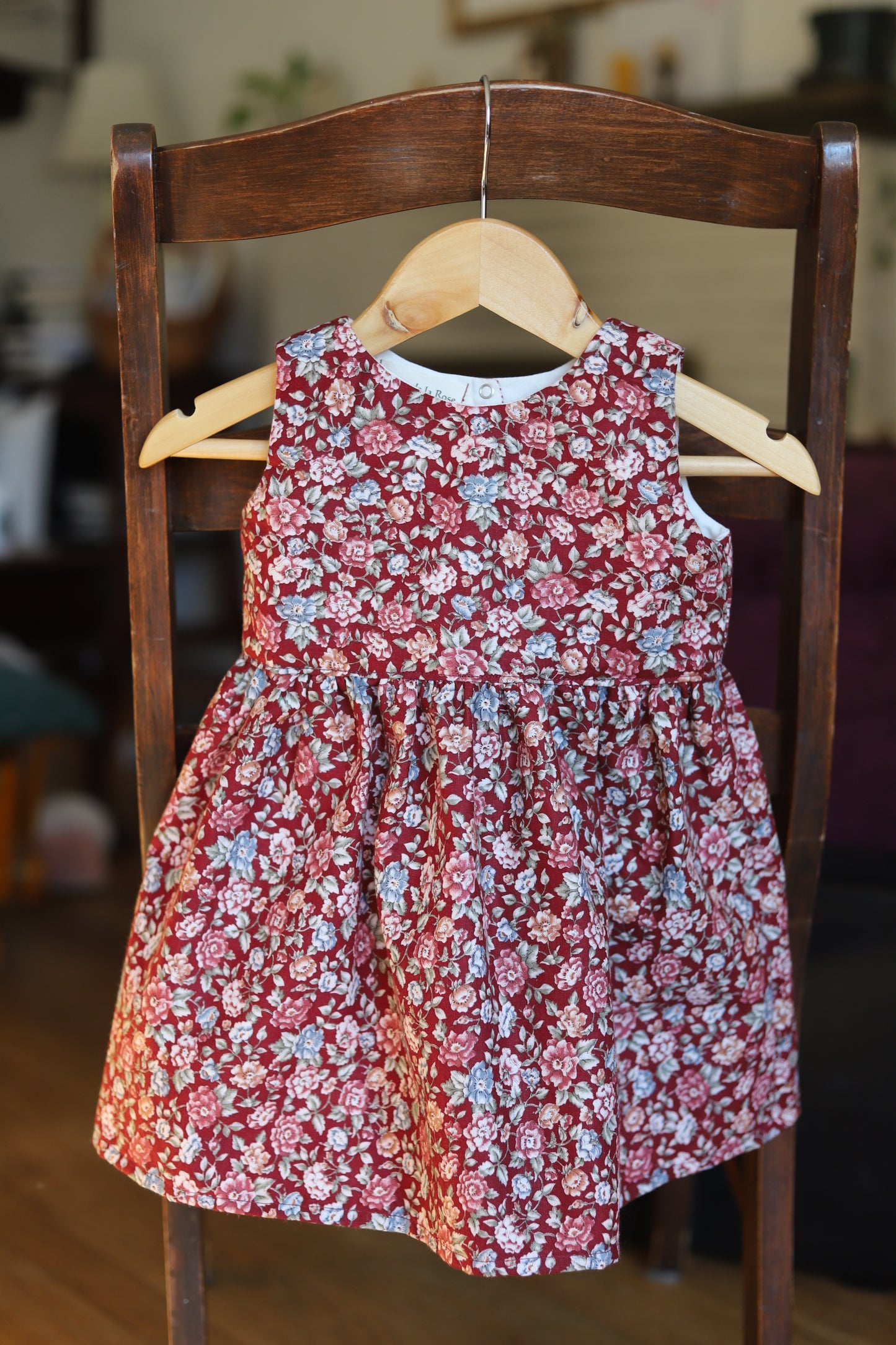 Winter Rose Pinafore Dress