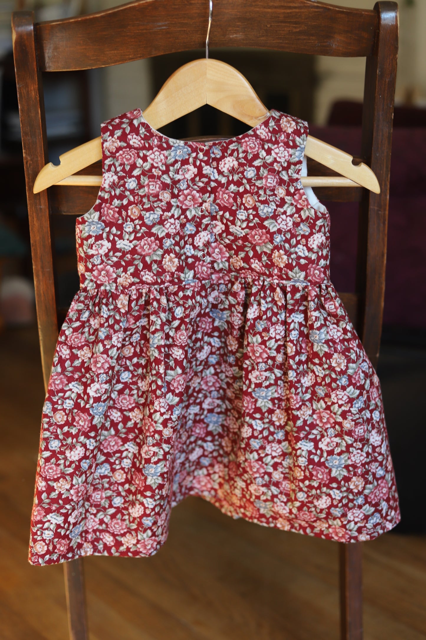 Winter Rose Pinafore Dress