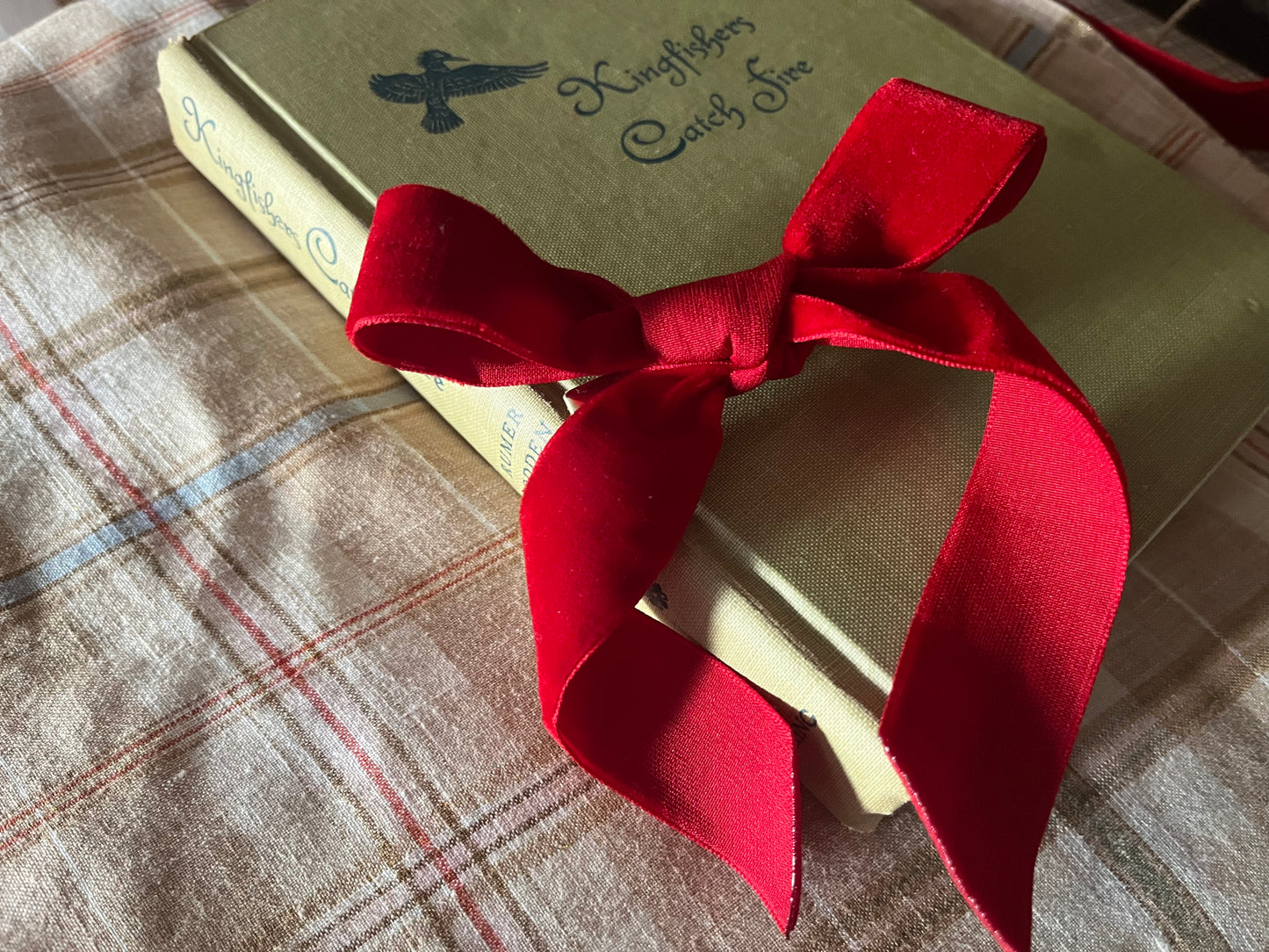 Red Christmas Hair Bow