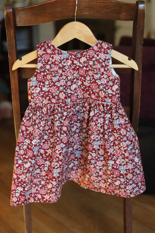 Rose Pinafore Dress